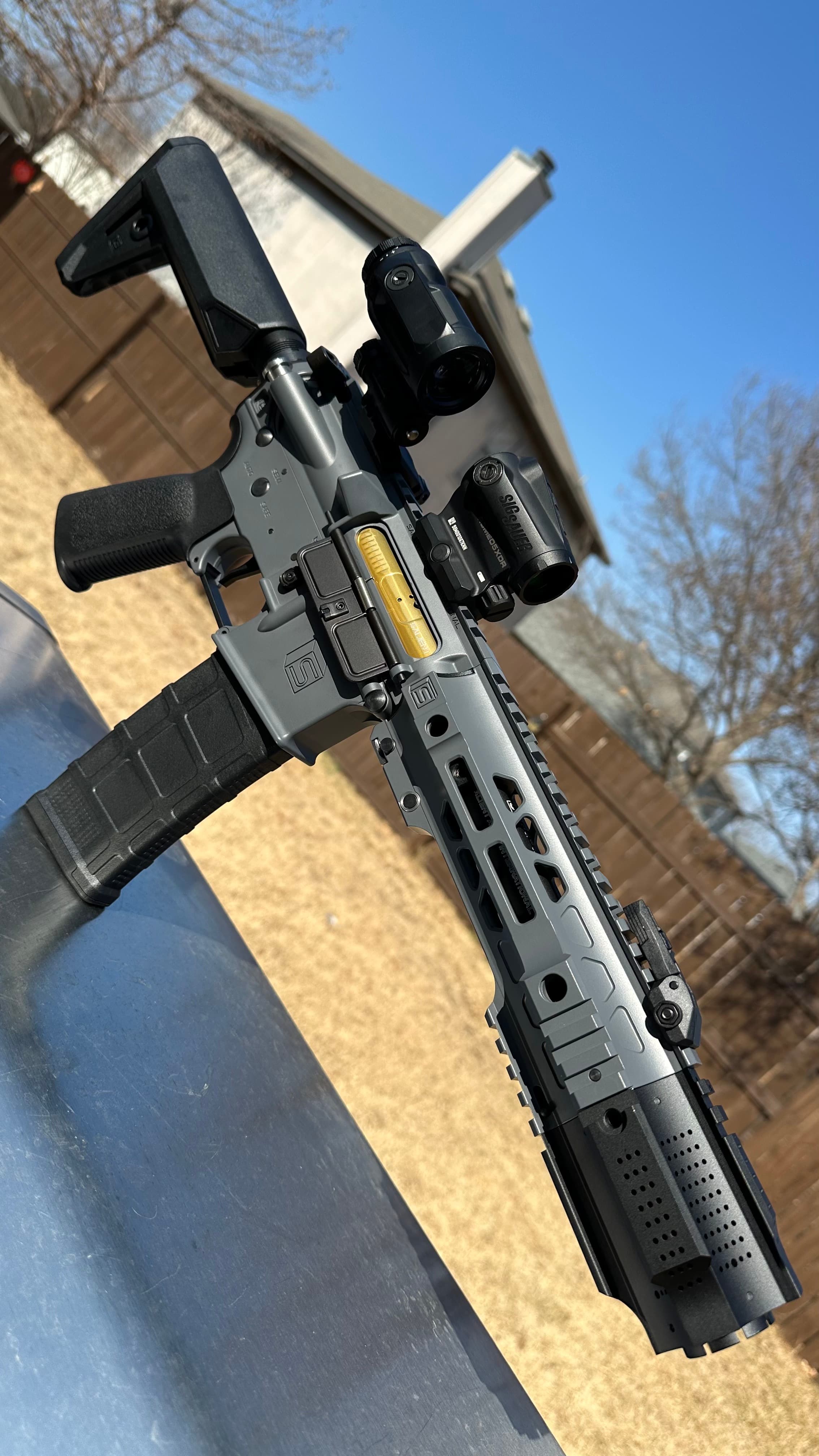 Custom built brushless airsoft rifle